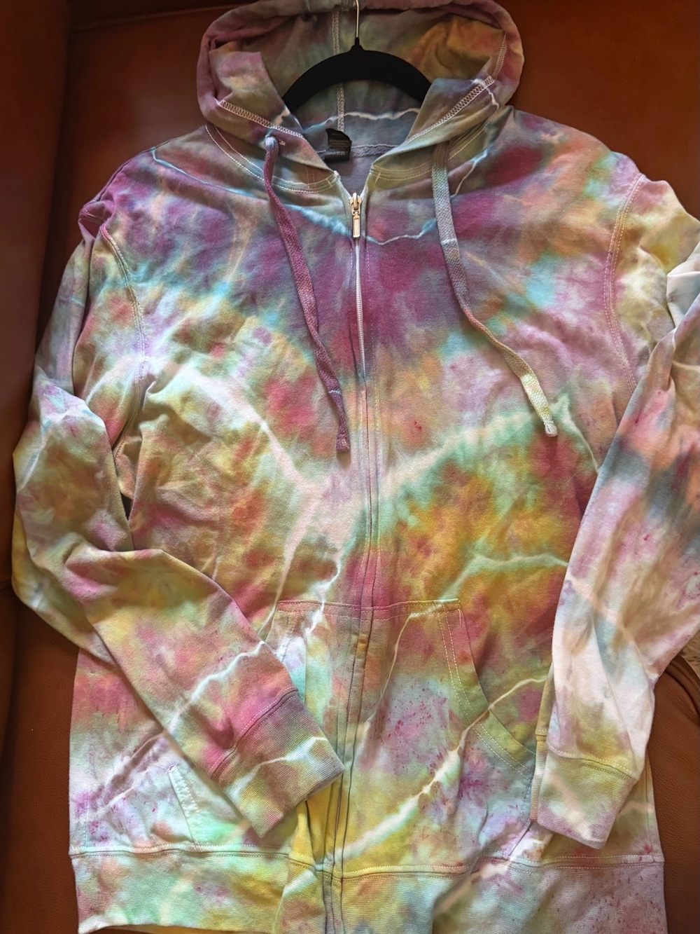 Tultex Multicolor Ice Tie-Dye Zip Hoodie